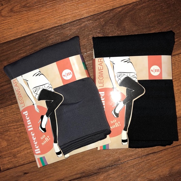 Gray, Black, Holiday fleece lined leggings! - Picture 3 of 5